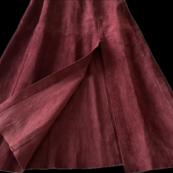 NWT INTERMIX Swede Burgundy Wine colour designer Dress size 2 - Picture 7 of 15